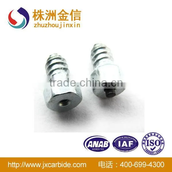 Zhuzhou Cemented Carbide Antiskid truck wheel studs,car tire studs Carbide Wheel Stud ,bolt wheel studs for trucks