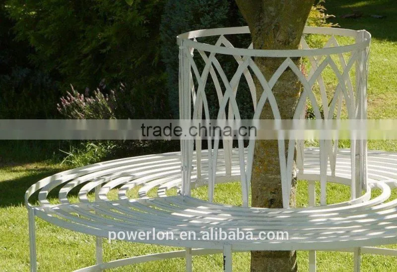 Vintage Garden Metal Round Tree Bench