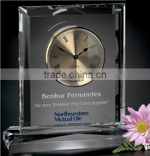 wholesale vector clock crystal award gift