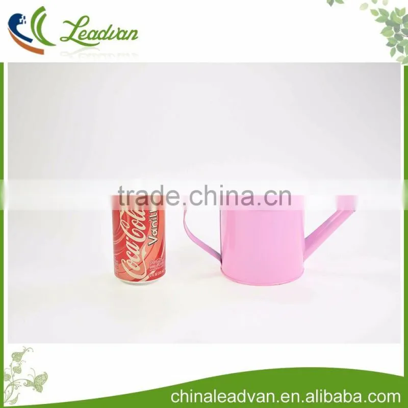 promotional cute decorative watering can with handle and long spout