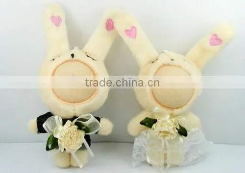 10cm Sublimation DTY 3D Couple Photo Face Doll with Wedding