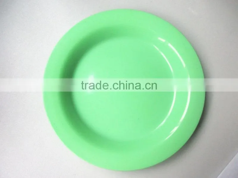 BPA free D24 Big round salad bowl christmas lastic plate