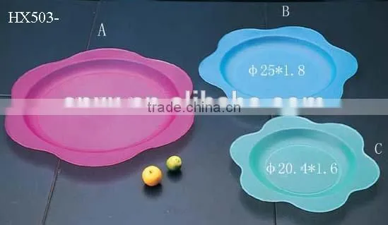 big flower plate