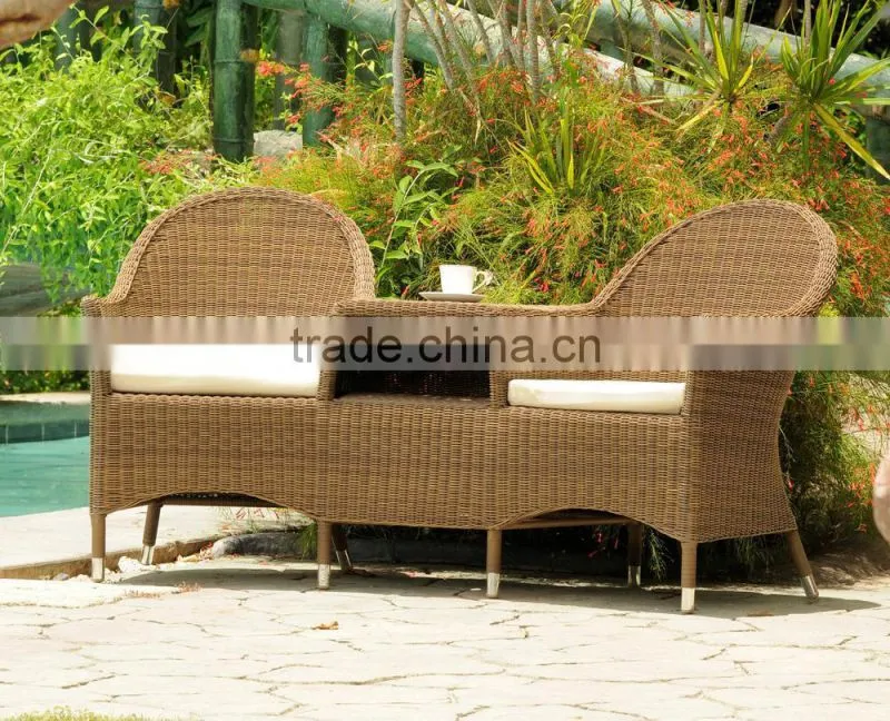 SIGMA wicker round sofa outdoor tea set armchair lounge