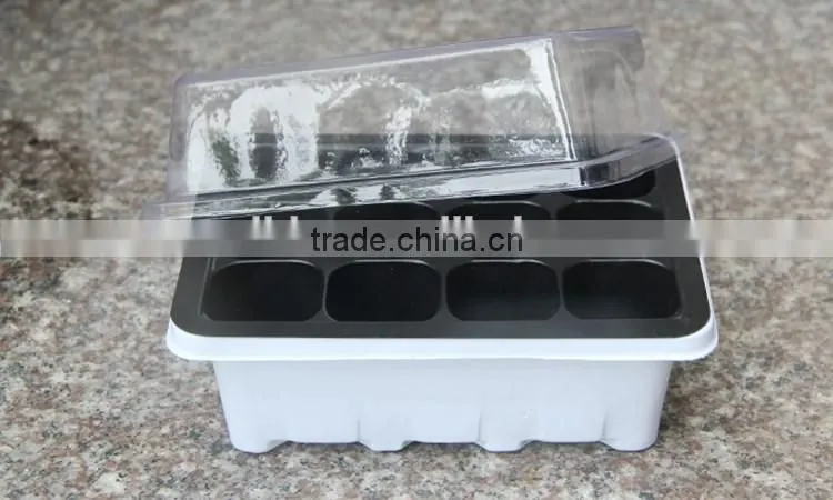 OEM vacuum forming plastic seed starting tray with lid