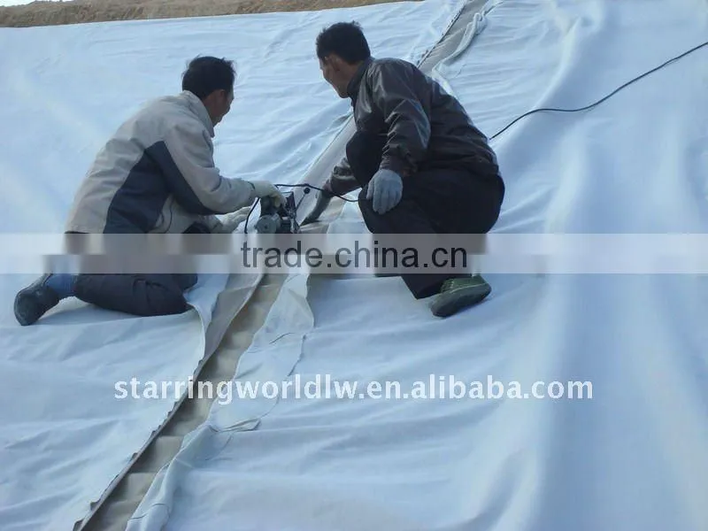 composite geomembrane with geotextile and membrane