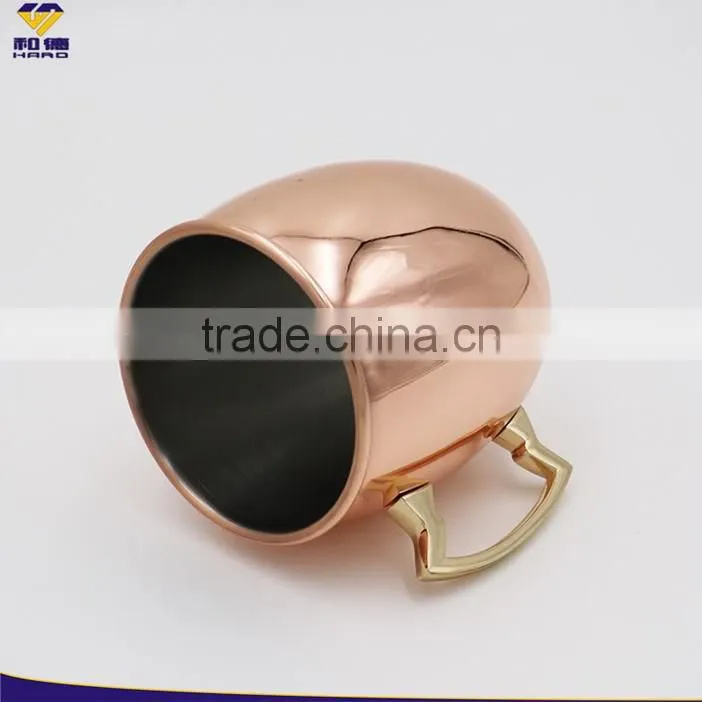 Hot Sale 350 ml Polish Stainless Steel Moscow Mule Copper Mug