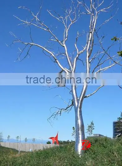 Full-scale simulation 304 stainless steel tree sculpture