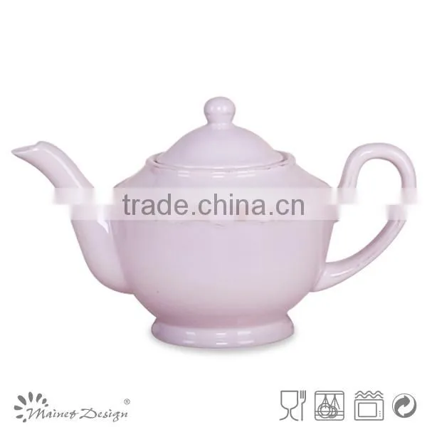 2015 latest design teapot set relief, stone porcelain teapot, high quality promotional teapot