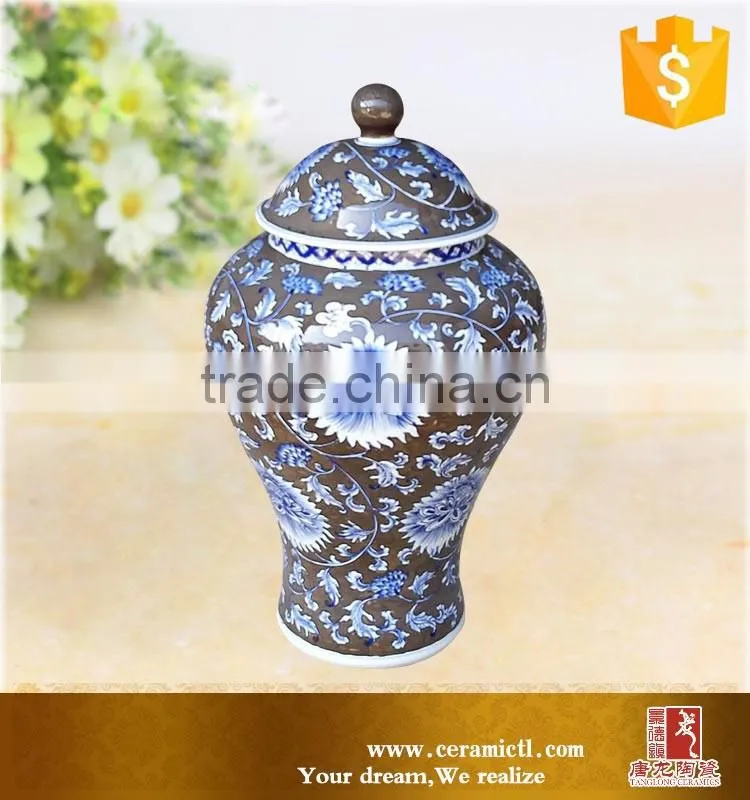 Customize ginger pots home goods white ceramic storage jar