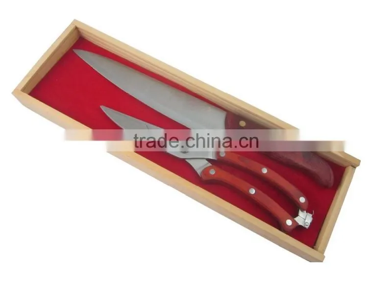 High Quality Wooden Handle Kitchen Scissor