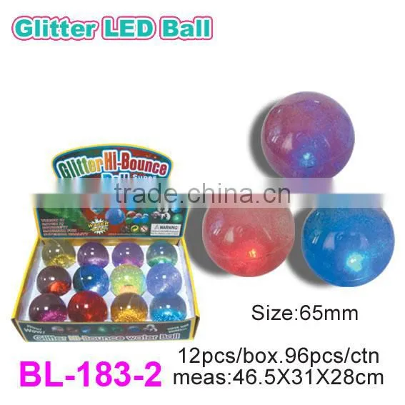 Colorful Glitter LED Bouncy Balls for Kids
