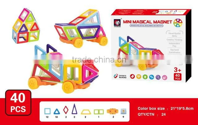 educational building magnetic block stick