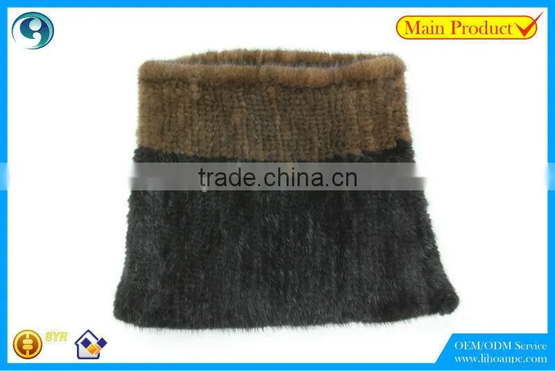 High Quality Knitted Mink Scarf