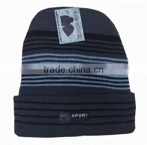 knitted high quality sports beanie hat polar fleece cheap beanie hats