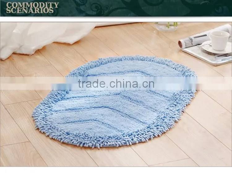 China supplier custom thick loop chenille bath mat