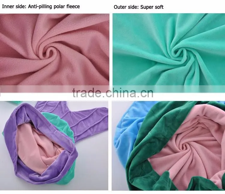 Kids Super Soft Fleece Mermaid tail Sleeping Bag