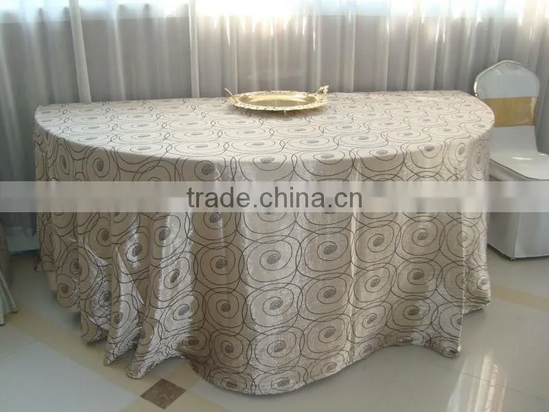 100% spun polyester table cloth/table cover/table linen