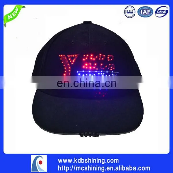 Fiber baseball Cap in a Special and Free Way to Light up Your Life