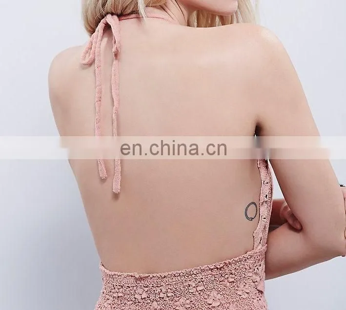 High qaulity lace trim cotton gauze maxi dress ,fashion woman cotton party dress