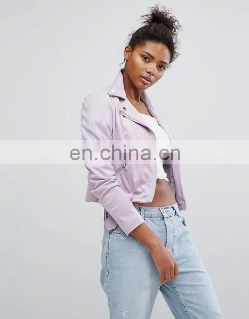 Female Custom Design Autumn Winter Plain Denim Short Jacket Coat Women 2016 denim jacket for women