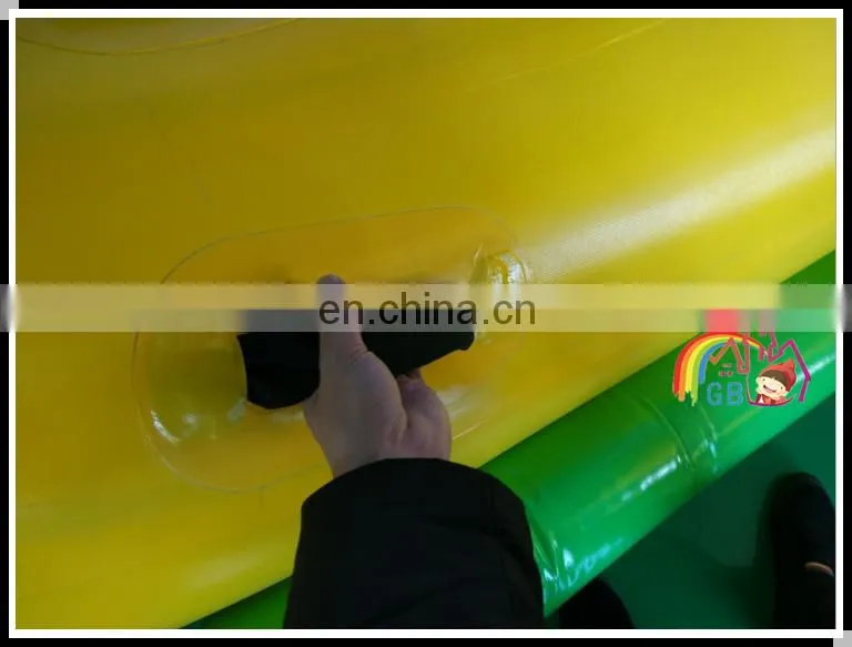 Commercial popular inflatable banana water seesaw, floating water seesaw for promotion