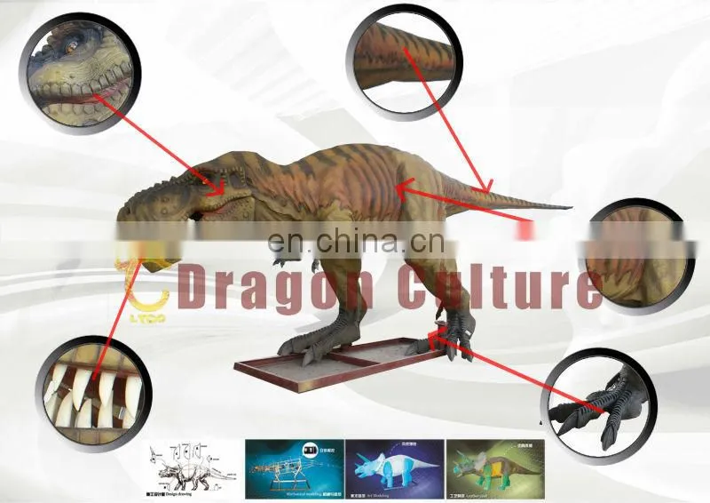 2016 Realistic walking dinosaur suit for entertainment