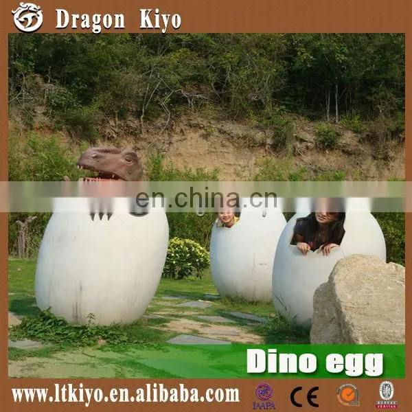 2016 dinosaur park decoration realistic FRP dinosaur eggs