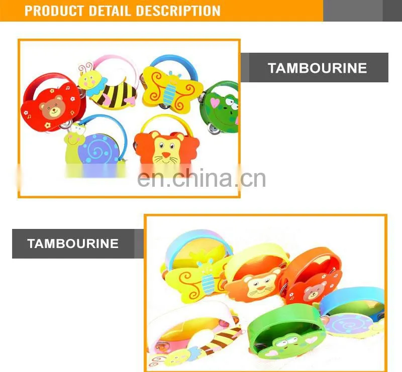 Interesting baby toy timbrel wooden timbrel wooden musical toys