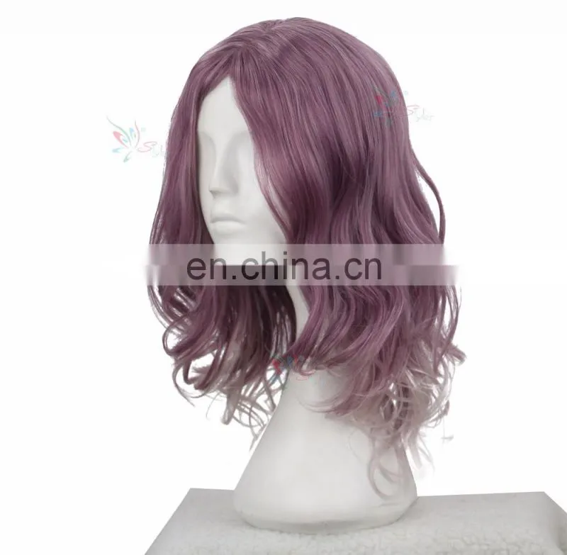 Styler Brand Popular mazarine dark purple mix color cosplay curly wig