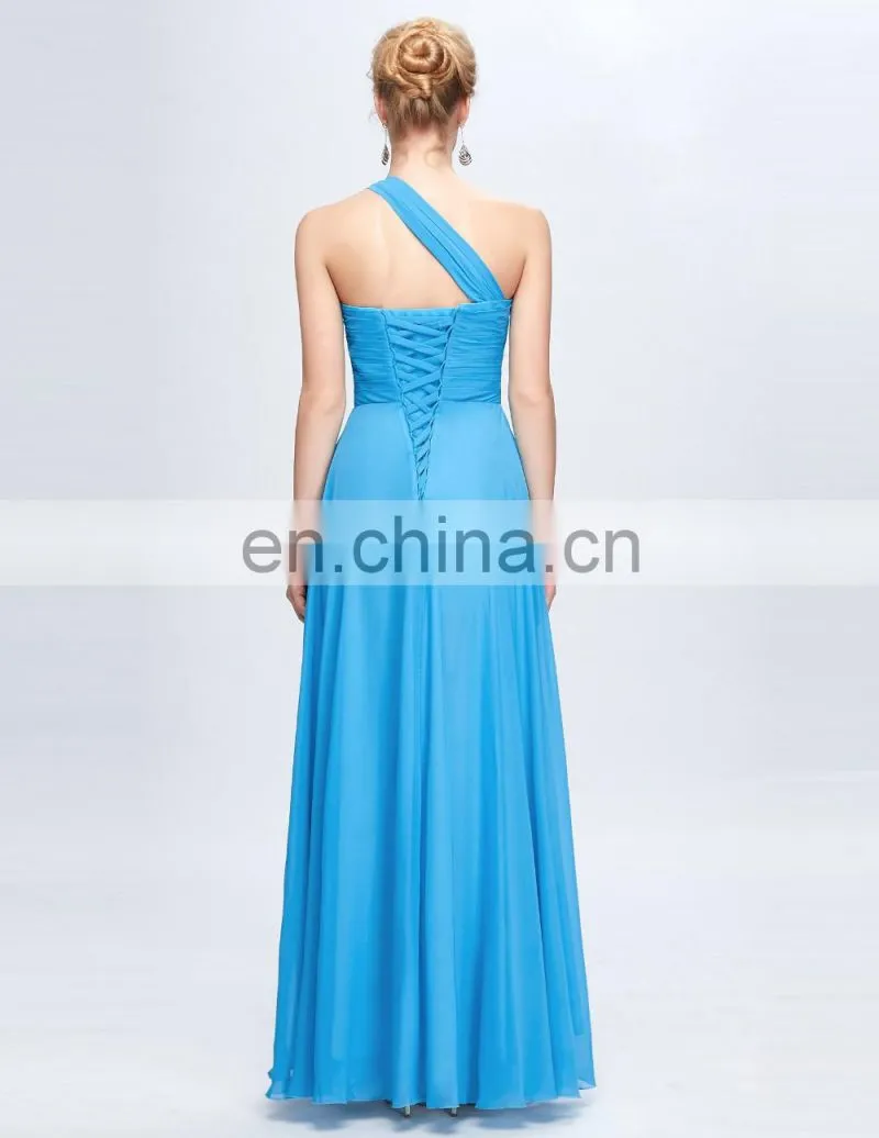 Grace Karin One shoulder Long Chiffon Evening Gowns Party Gowns CL3120-3