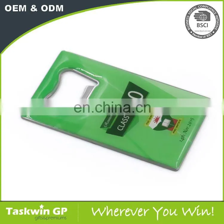 Custom Stainless steel Material Credit Card Bottle Opener