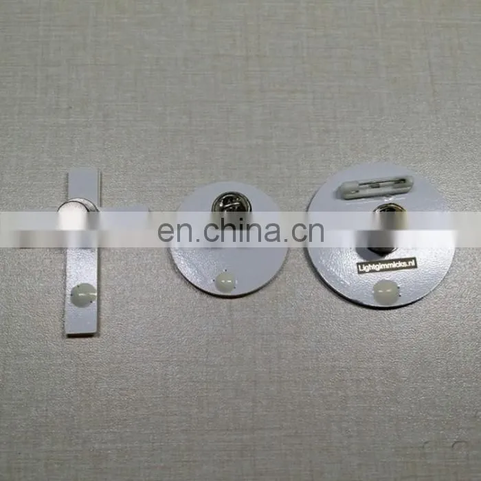 best customized advertising personalise led flashing badge buttons