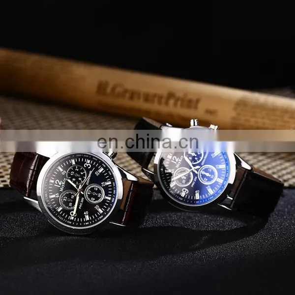 Wholesale china watch leather watch business man watch