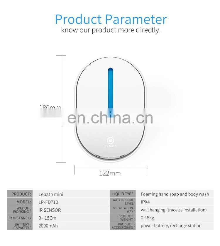 Foam sensor pump automatic hand soap dispenser