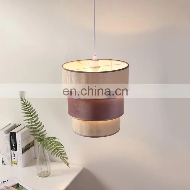 Nordic style living room decoration hanging indoor pink pendant lamps for home decor