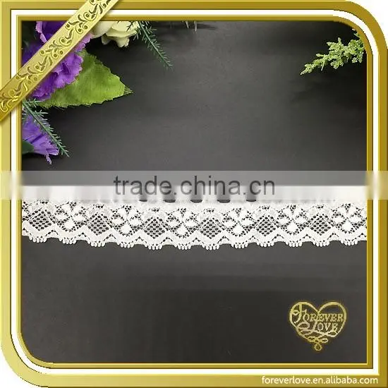Ivory Narrow Stretch Lace Elastic Trim for Underwear FLL-062