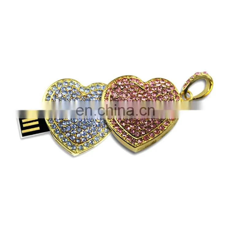 Shinny diamond usb 3.0 Jewelry memory sticker nice diamond promotional gift usb flash driver