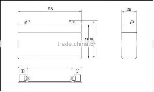 6v 1.2ah battery for children car
