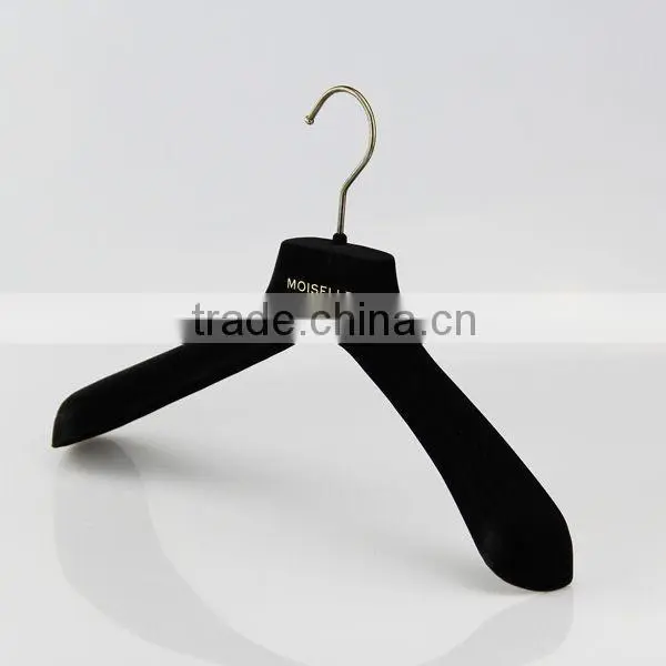 luxury matches velvet hanger with gold hardware