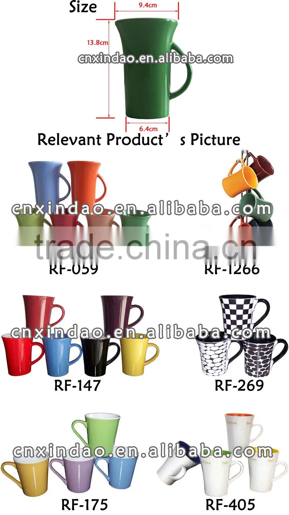 Flare Shape Popular Porcelain Wholesale Keep Juice Mug Made in China with Good Quality