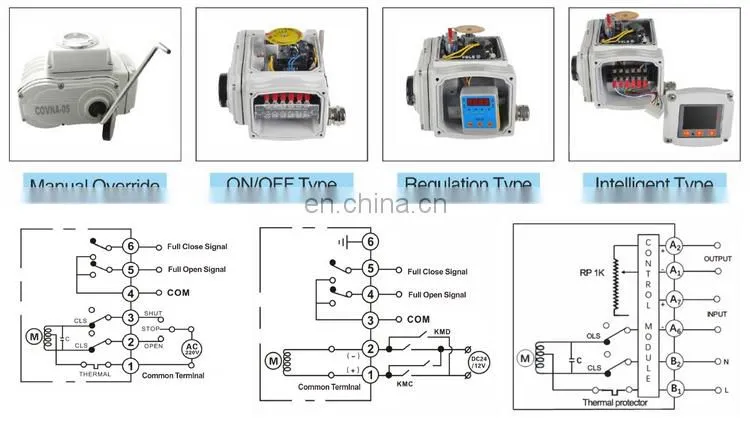DN150 PN16 6 inch 12 Volt PTFE Lined Wafer Type Type Electric Actuator Motorized Electric Water Flow Control butterfly Valve