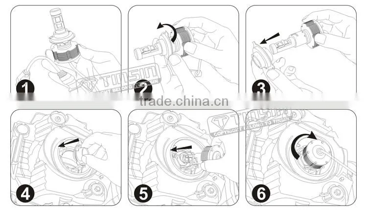 CE/RoHS Certification and Front Light H4 hed head lamp