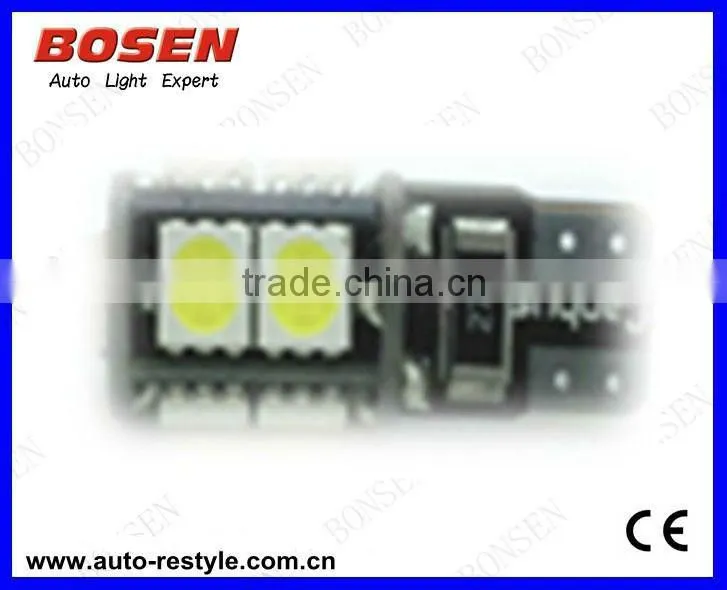 2013 non-polarity Canbus LED lamps T10-8SMD-3528-CB