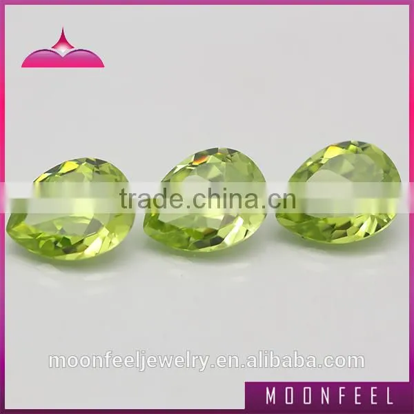 hot sale color change cubic zirconia pear gems stones