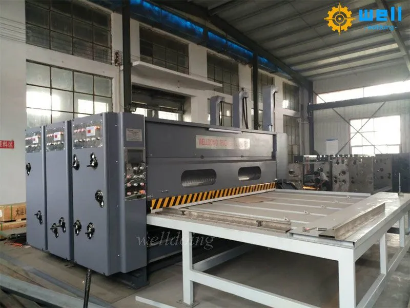 chain feeder printing slotting die cutting machine