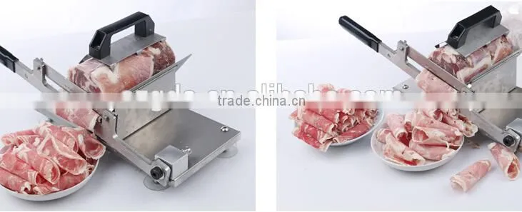 Manual mutton/Meat/Food/Cheese Slicer mini meat slicer for home use thickness from0.2-10mm