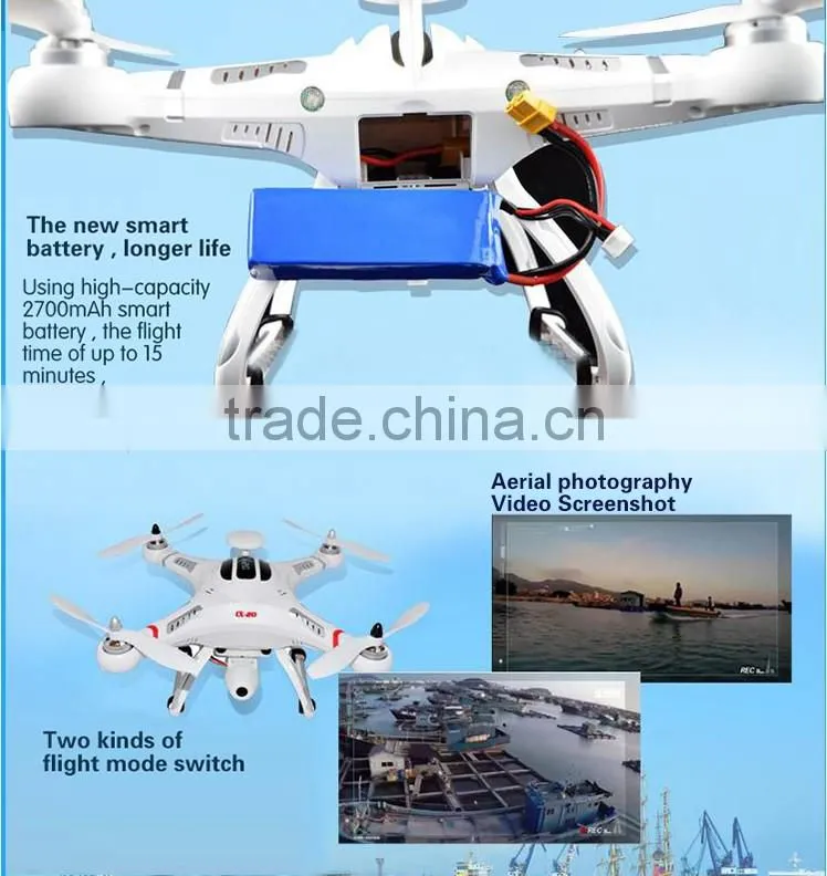 High quality professional rc quadcopter cheerson CX-20 4CH with GPS hold system auto-return home