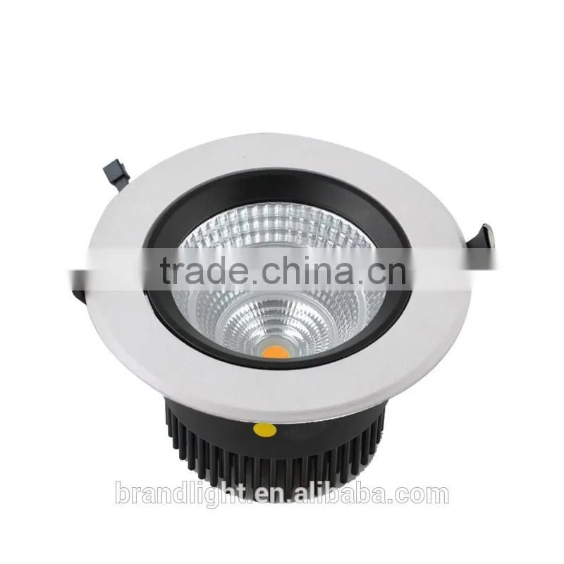 High Brightness 100lm/w 4000k COB 12w LED Downlight With Ce & Rohs