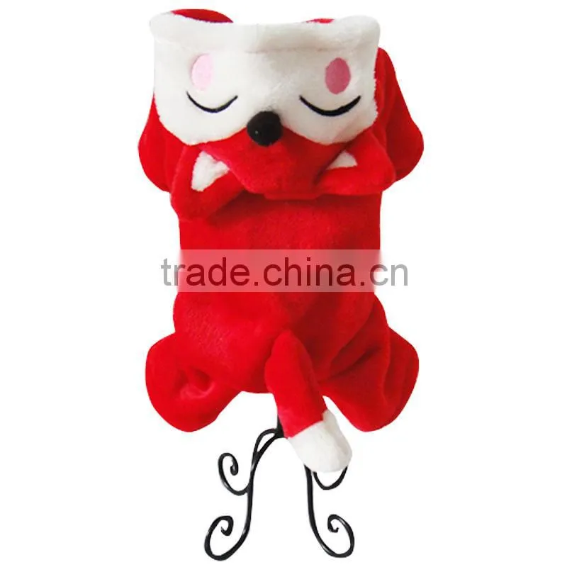 Pet Garment Four-leg Spring/Autumn/Winter Double-sided Flannel Fabrics Fox Dog Clothes